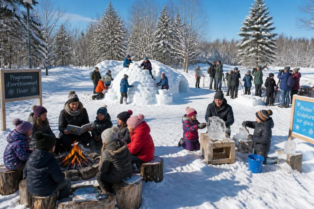 découvrez notre programme d’enrichissement hivernal avec des activités ludiques et éducatives pour enfants, favorisant créativité et apprentissage durant l'hiver.