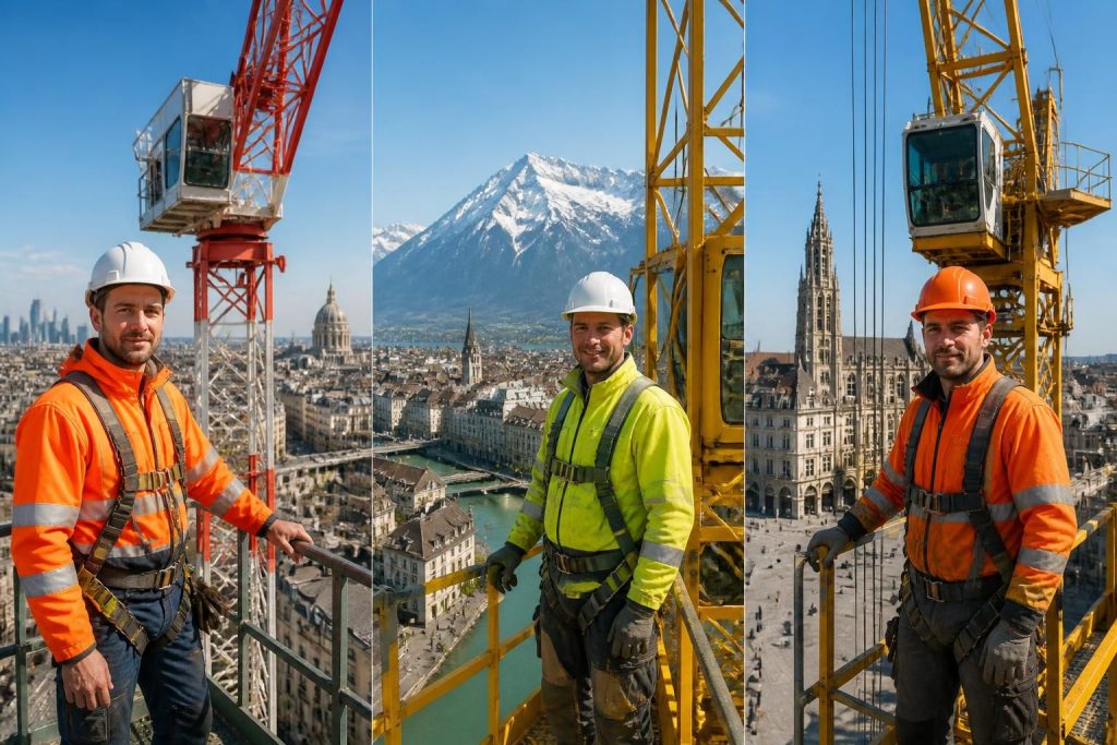 découvrez le salaire net d'un grutier en france, en suisse et en belgique, ainsi que les différences selon les pays et les conditions de travail.