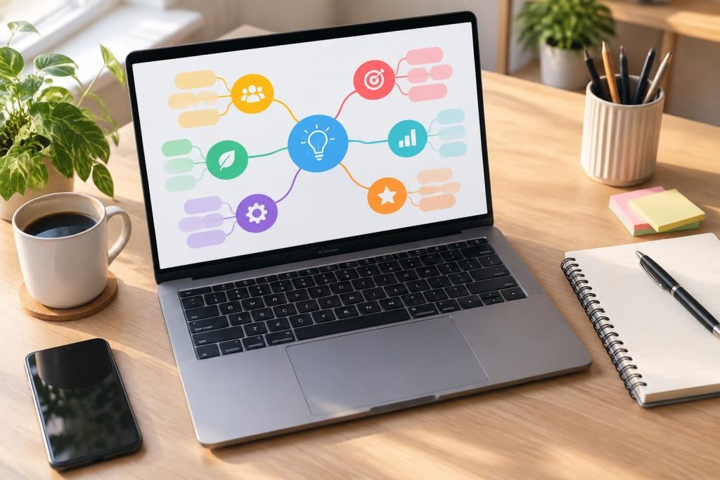 organisez vos idées efficacement avec notre schéma heuristique gratuit en ligne. créez une carte mentale claire et structurez vos projets facilement.