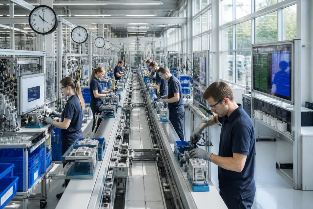 découvrez la définition du takt time en lean manufacturing et comprenez son importance pour optimiser la production et améliorer l'efficacité industrielle.