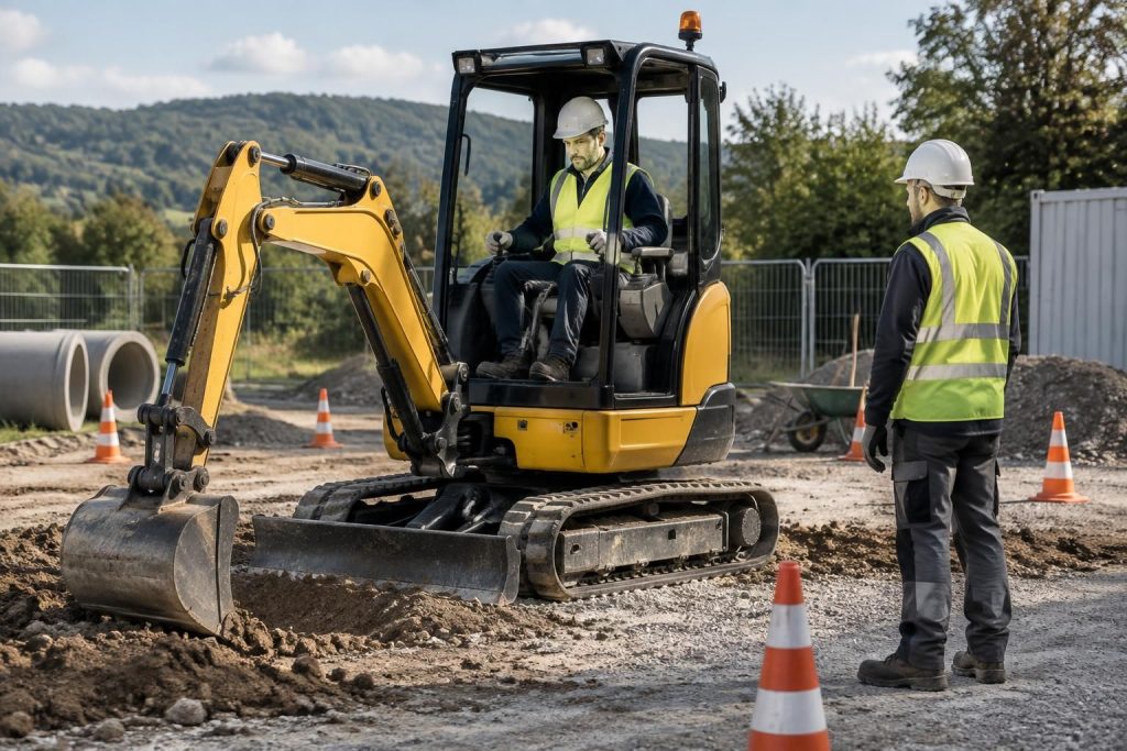 découvrez les règles de conduite d’une mini-pelle et les conditions d’obtention du caces pour travailler en toute sécurité.